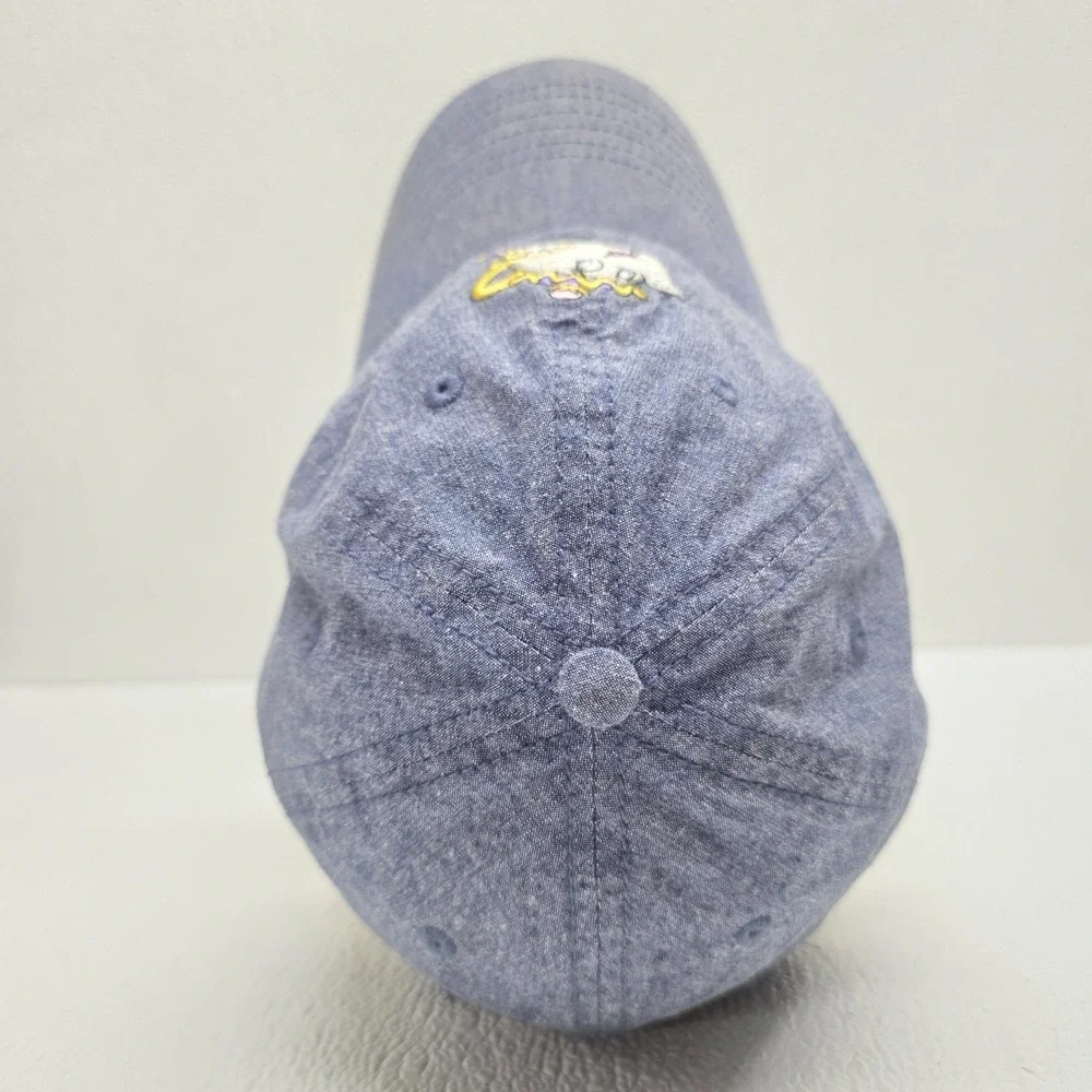 Boxlunch Disney Mrs. Potts & Chip Embroidered Denim Blue Strapback Hat